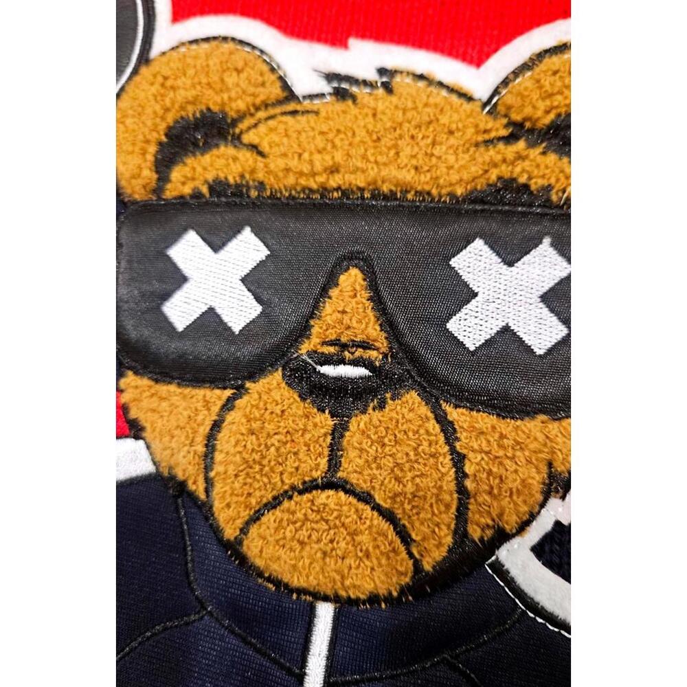 Black Pike Luxury Men's Crew Neck Sweater with USA Bear Size S - Picture 4 of 8